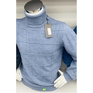 Sweter męski z golfem produkt Turecki  M-2XL