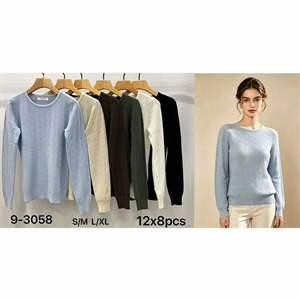 Sweter damski okrągły  S/M-L/XL