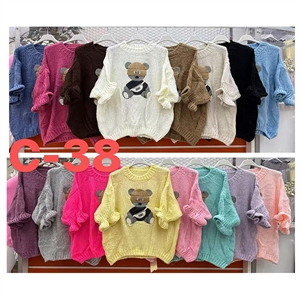 Sweter damski z krótkim rękawem - Produkt Włoski