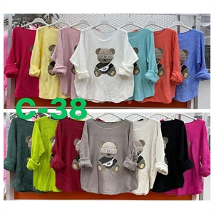 Sweter damski okrągły - Produkt Włoski