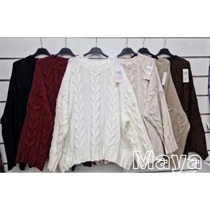 Sweter damski okrągły - Produkt Włoski