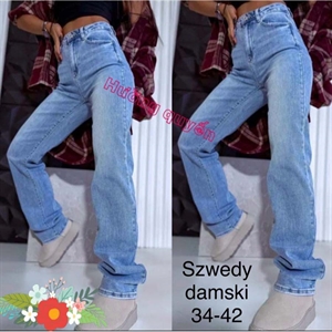 Spodnie jensowe damskie 34-42