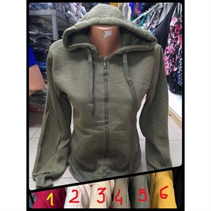 Bluza damska rozpinana na zamek z kapturem  S-XL