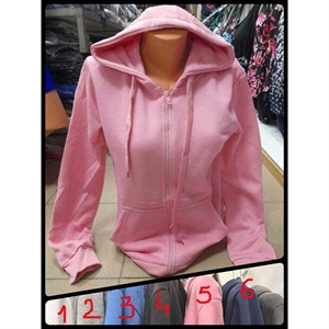 Bluza damska rozpinana na zamek z kapturem  S-XL