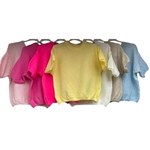 Sweter damski z krótkim rękawem