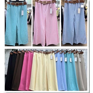 Spodnie szerokie nogawki damskie produkt Włoski