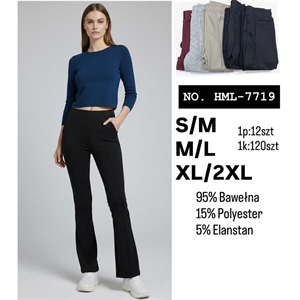 Legginsy dzwony damskie  S/M-XL/2XL