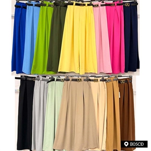 Spodnie damskie szerokie nogawki - Produkt Włoski