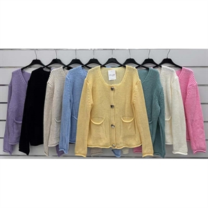 Sweter damski zapinany na guziki - Produkt Włoski