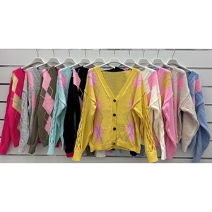 Sweter damski zapinany na guziki - Produkt Włoski