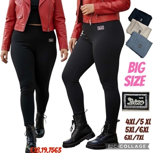 Legginsy długie prążek Big Size  4/5XL-6/7XL