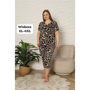Piżama damska Wiskoza Big Size  XL-6XL