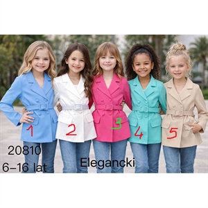 Płaszcz dziewczęcy  6-16 lat