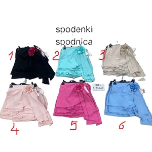Szorty imitujące spódnicę  6-16 lat