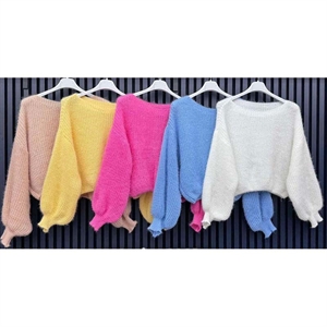 Sweter damski okrągły