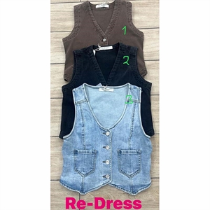 Kamizelka jeansowa damska  XS-XL