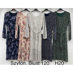 Sukienka szyfonowa damska biust (120cm) produkt Włoski