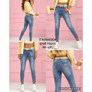 Jeansy damskie M-4XL