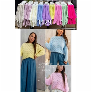 Sweter damski okrągły