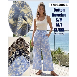 Spodnie szerokie nogawki damskie  S/M-XL/2XL