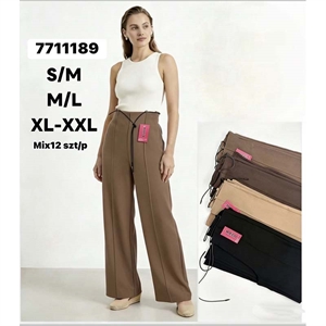 Spodnie szerokie nogawki damskie  S/M-2XL