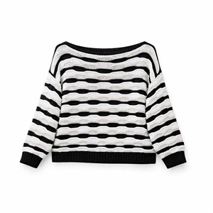 Sweter damski okrągły