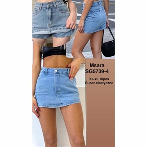 Spódnica/spodenki jeansowe damskie Msara  XS-XL