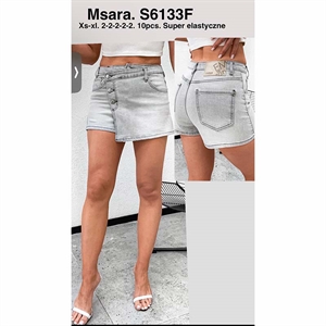 Szorty jeansowe imitujące spódnicę Msara  XS-XL