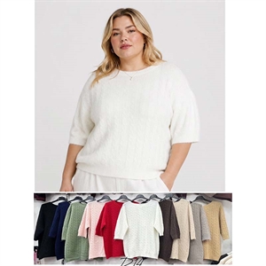 Sweter damski z krótkim rękawem