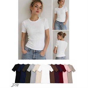 Sweter damski z krótkim rękawem
