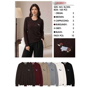 Sweter damski okrągły  M/L-XL/2XL