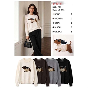 Sweter damski okrągły