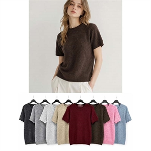 Sweter damski z krótkim rękawem