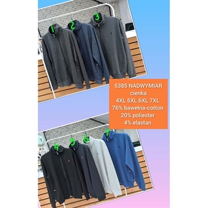 Bluza męska rozpinana na zamek produkt Turecki Big Size  4XL-7XL
