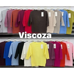 Sweter damski okrągły