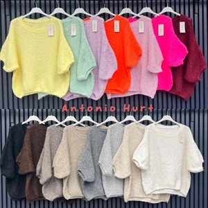 Sweter damski z krótkim rękawem
