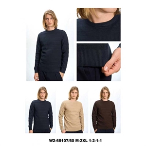 Sweter męski okrągły  M-2XL