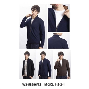 Sweter męski na suwak  M-2XL
