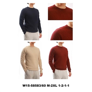 Sweter męski okrągły