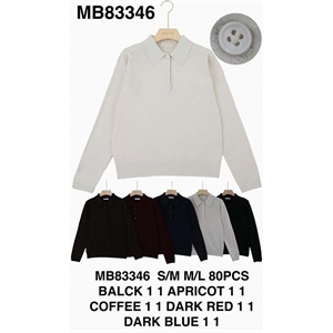 Sweter damski z dekoltem w serek  S/M-M/L
