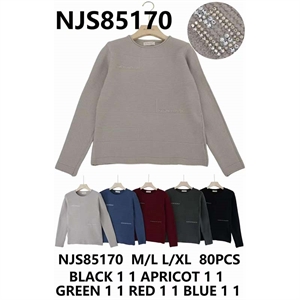 Sweter damski okrągły  M/L-L/XL
