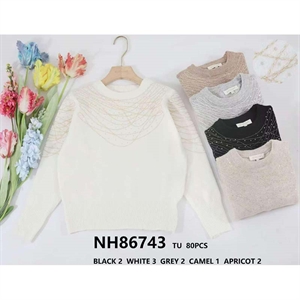 Sweter damski okrągły