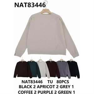 Sweter damski okrągły