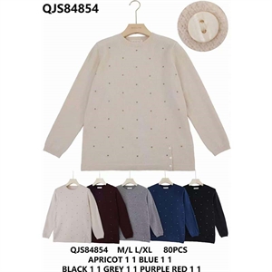 Sweter damski okrągły  M/L-L/XL