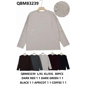 Sweter damski okrągły  L/XL-XL/2XL