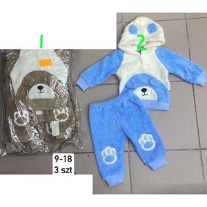 Komplet niemowlęcy ocieplany produkt Turecki  9-18