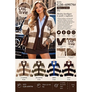 Sweter damski zapinany na guziki