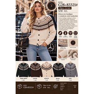 Sweter damski zapinany na guziki  S/M-M/L
