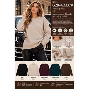 Sweter damski okrągły