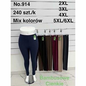 Legginsy cienkie bambusowe damskie  2XL-5XL/6XL